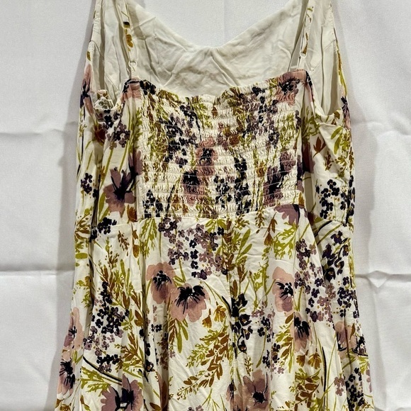 Old Navy Women Dress Fit Flare Cami Dress White Floral Print Size Small Petite - Picture 9 of 14